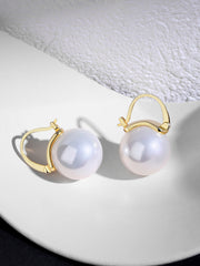 S925 silver shell beads earrings