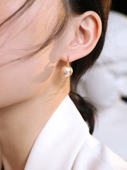 S925 shell beads earrings