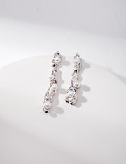 Sterling silver shell bead earrings