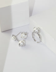 Sterling silver shell beads ring