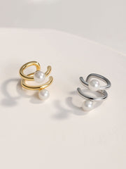 S925 silver shell ear cuffs