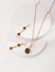 Sterling Silver Tiger Eye Necklace