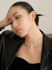 S925 Silver pearl necklace