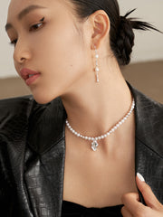 S925 Silver pearl necklace