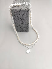 S925 Silver pearl necklace