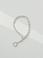 S925 silver pearl bracelet