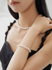 S925 silver pearl bracelet