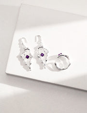 S925 silver amethyst ring