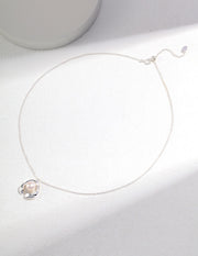 S925 silver pearl necklace