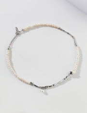 S925 sterling silver pearl necklace