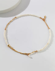 S925 sterling silver pearl necklace